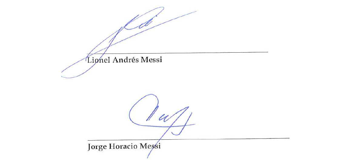 lionel messi signature